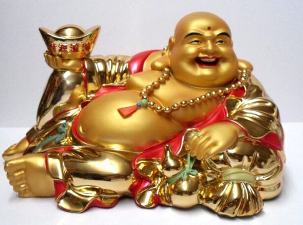 Ang Dios Hotei - usa ka epektibo nga anting-anting alang sa bahandi, suwerte ug kalipay